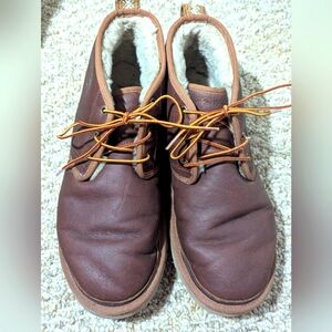 UGG Men's Brown Leather Shoes
